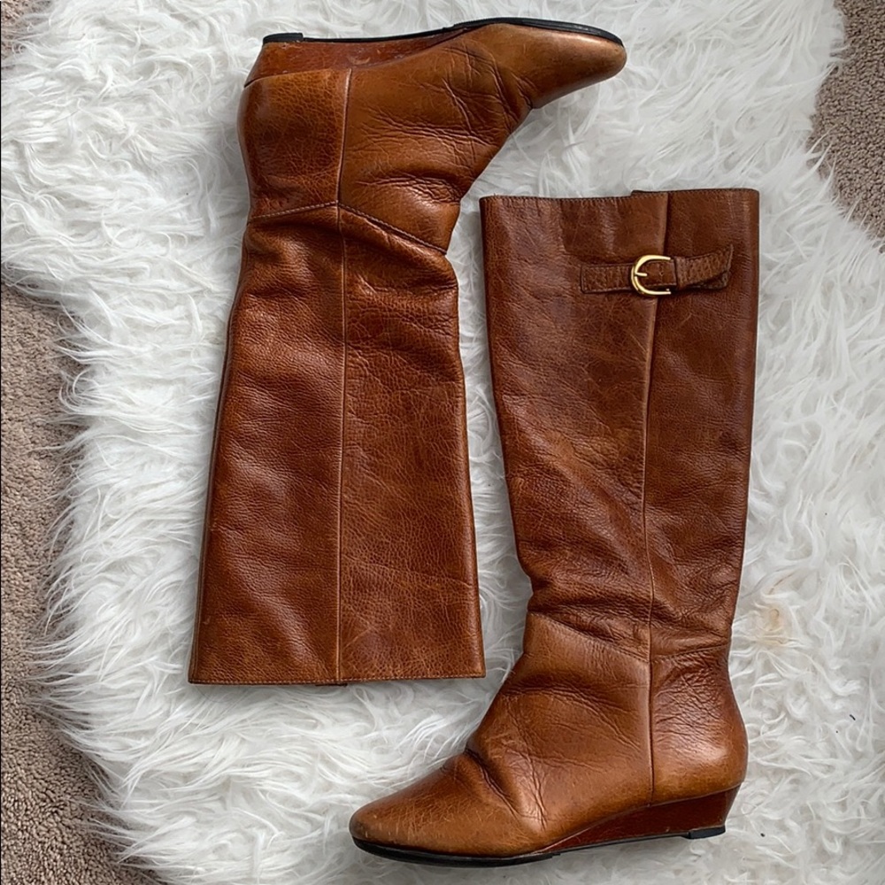 Steve Madden ‘Intyce’ leather cognac brown boots